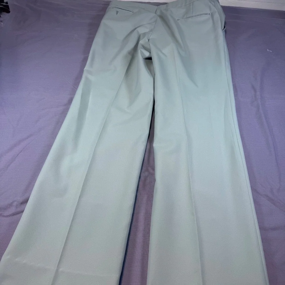 Vintage Izod Lacoste Men's 38X33.5 Khaki Flat Front Adjustable Pants Chinos